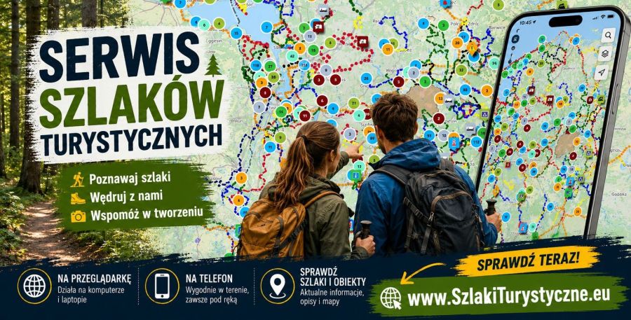 Tourist Trail Service – interactive map of trails and tourist sites